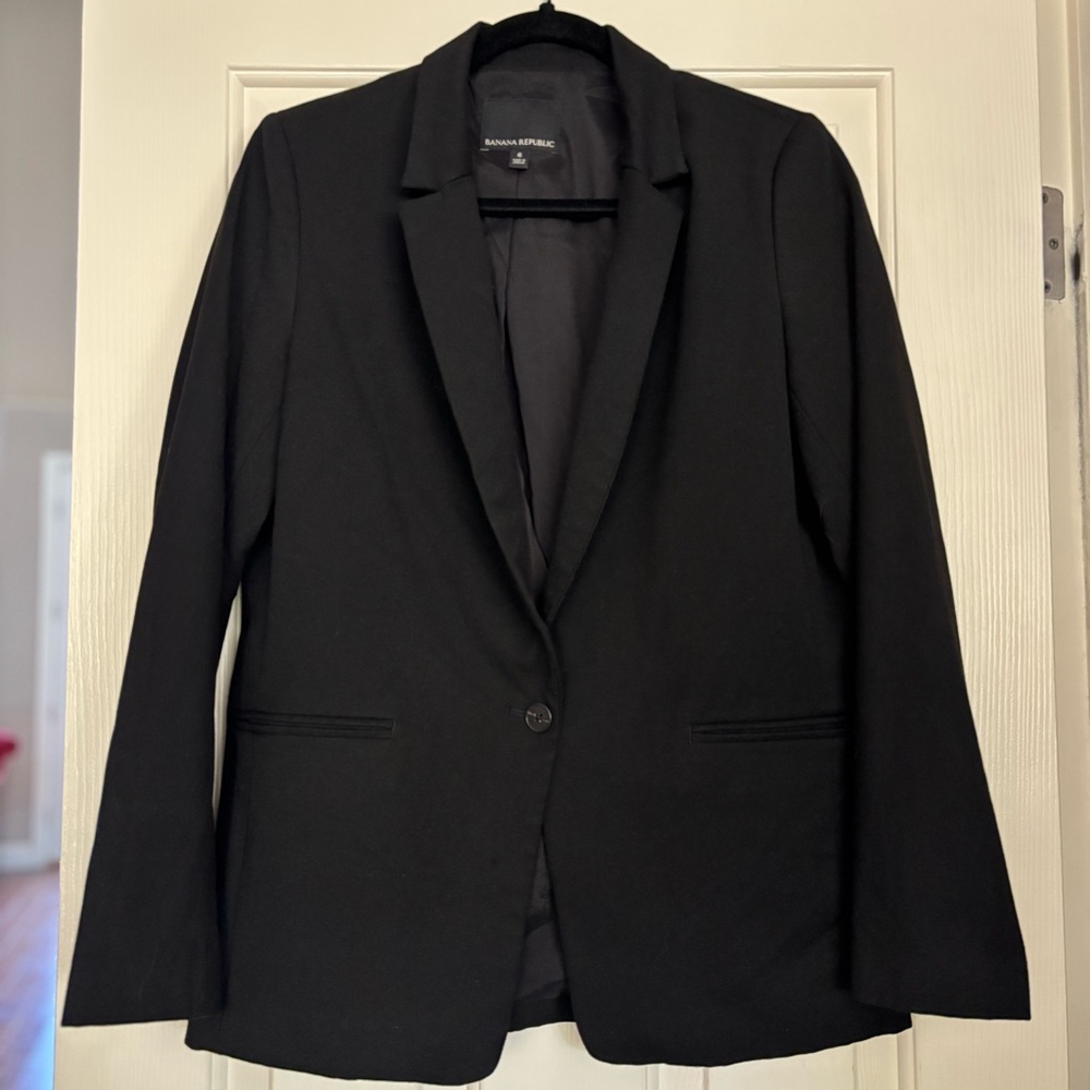 Banana Republic Black Soft Blazer